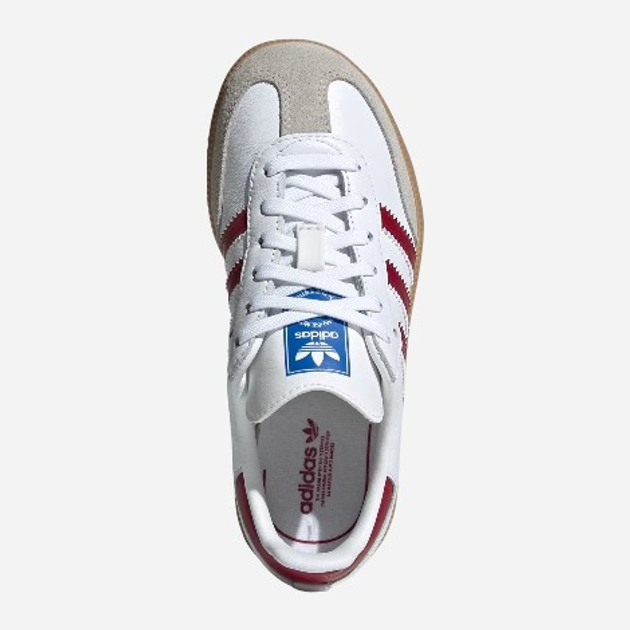 Дитячі кеди для хлопчика adidas Originals Samba OG C IE1333 29 (11.5KUK) Білі з червоним (4067892671097) - зображення 5