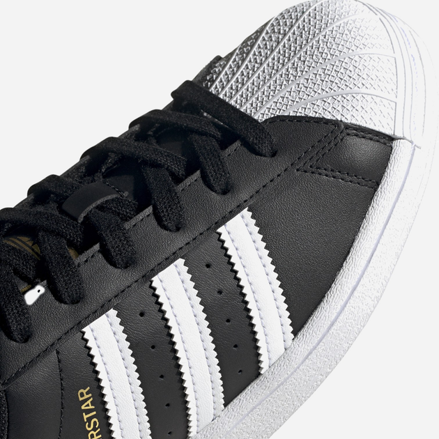 Sneakersy damskie skórzane adidas Originals Superstar W FV3286 39.5 (UK 6) Czarne (4062056831836) - obraz 2