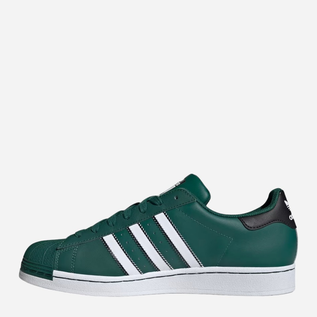 Trampki męskie ze skóry naturalnej adidas Originals Superstar IF3633 41.5 (7.5UK) Zielone (4066764430077) - obraz 2