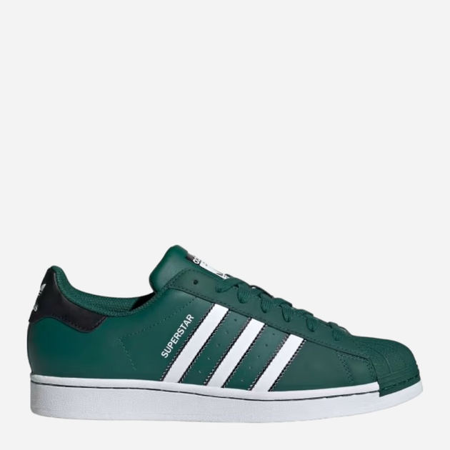 Trampki męskie ze skóry naturalnej adidas Originals Superstar IF3633 42 (8UK) Zielone (4066764430039) - obraz 1