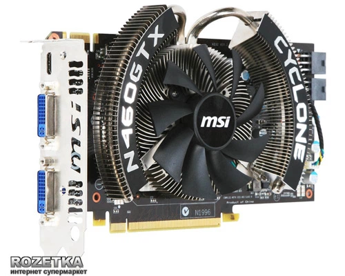 Видеокарта MSI PCI-Ex GeForce GTX 460 Cyclone 1024MB GDDR5 (256bit