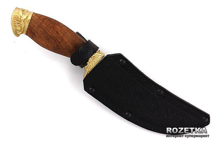 Туристический нож Кизляр Гюрза-2 (дерево-орех/латунь) (30130) – фото ...