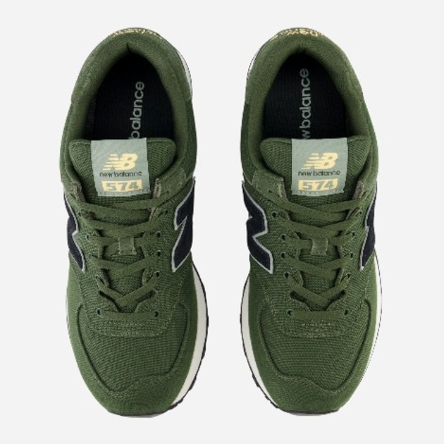 Buty sportowe męskie New Balance 574 U574 46.5 (12US) Ciemnozielone (196941379876) - obraz 4