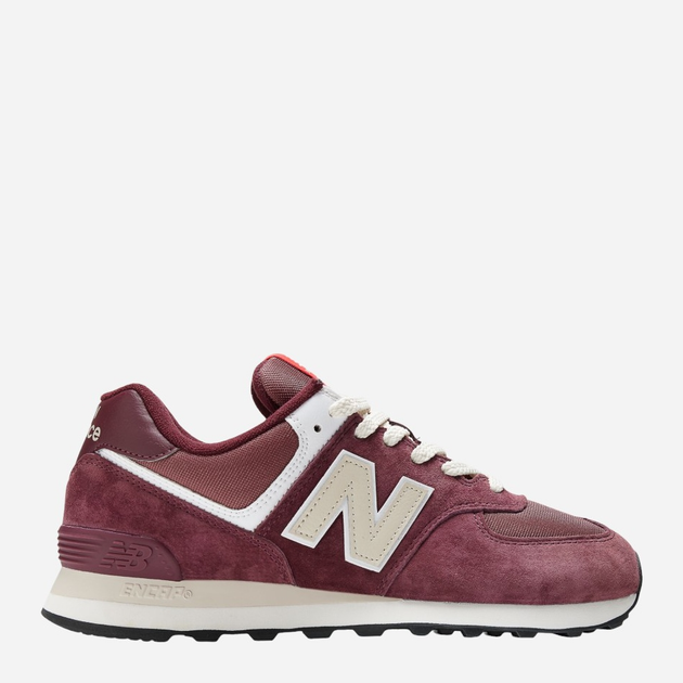 Чоловічі кросівки New Balance 574 U574 44 (10US) Бордові (196941377421) - зображення 1