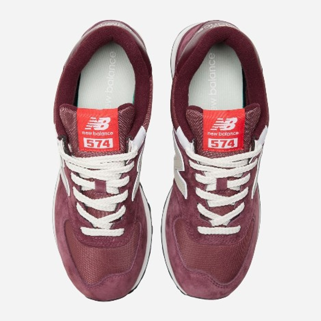 Buty sportowe męskie New Balance 574 U574 44 (10US) Bordowe (196941377421) - obraz 4