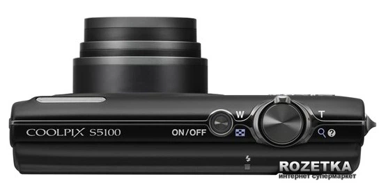 Фотоапарат Nikon Coolpix S5100 Black купити на ROZETKA | Чудова