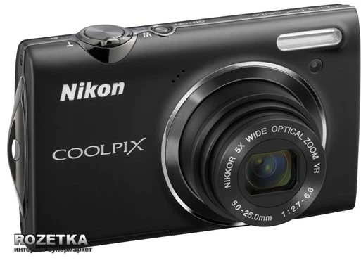 Фотоапарат Nikon Coolpix S5100 Black купити на ROZETKA | Чудова
