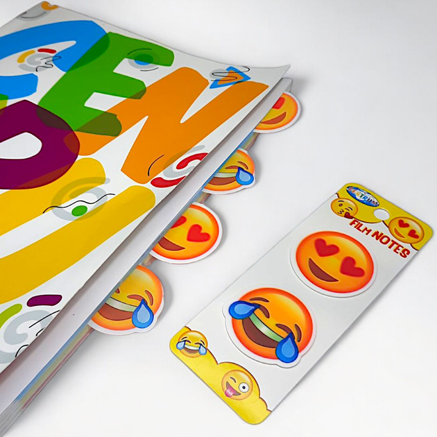 Упаковка пластиковых индексов Centrum 802304 Emoji 40х40 мм 20 листов 4 шт (2000998480257) - Фото 4 Упаковка пластиковых индексов Centrum 802304 Emoji 40х40 мм 20 листов 4 шт (2000998480257) - изображение 4