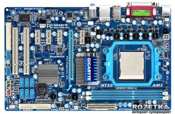 Материнская плата Gigabyte GA-770T-D3L (sAM3, AMD 770, PCI-Ex16) – фото ...