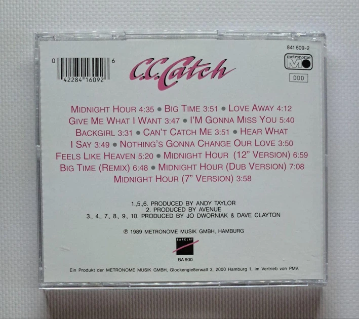C.C. Catch – Hear What I Say (1989) Audio CD (импорт, буклет