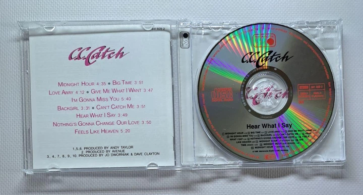 C.C. Catch – Hear What I Say (1989) Audio CD (импорт, буклет