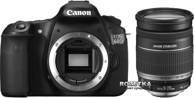 Фотоаппарат Canon EOS 60D 18-200 IS KIT (4460B229) купить на