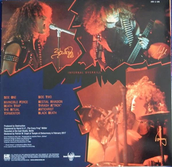 DESTRUCTION – Infernal Overkill (LP, Germany) – фото, отзывы