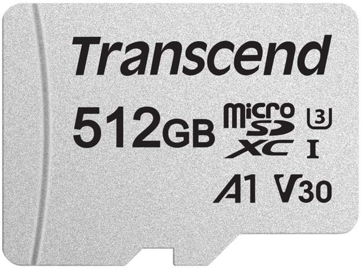 Карта пам'яті Transcend 300S microSDXC 512GB UHS-I U3 (TS512GUSD300S-A) + SD адаптер - изображение 2