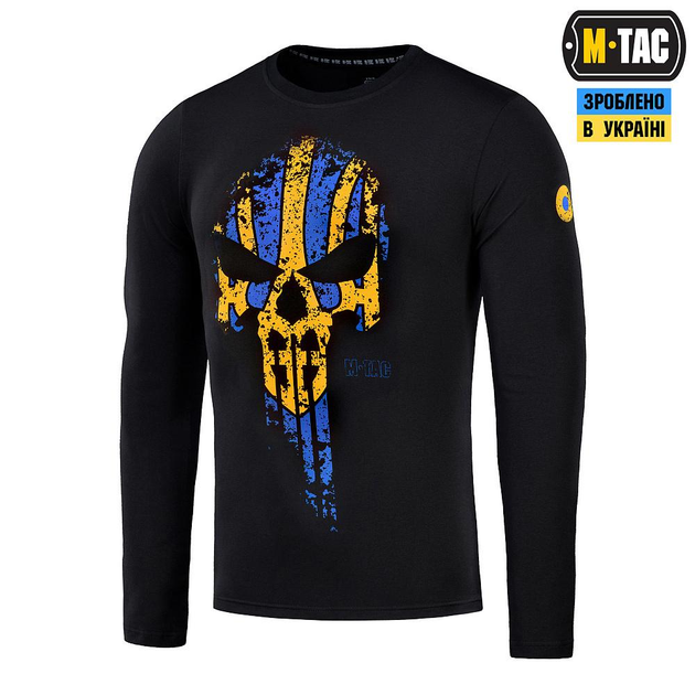 Тактична футболка M-Tac Містник довгий рукав Black/Yellow/Blue XS - зображення 1