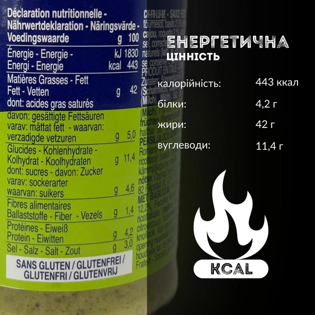 Соус песто с рукколой Barrilla Pesto Ruccola итальянский 190 г (BPR-Rucola-190) - изображение 3