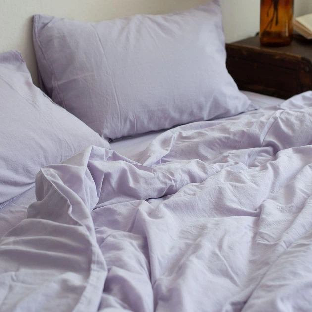 Комплект постільної білизни La Modno Stonewashed Elegant Lavender 160х220 (200355) - Фото 3 Комплект постільної білизни La Modno Stonewashed Elegant Lavender 160х220 (200355) - изображение 3