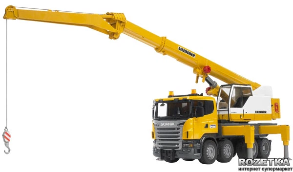 Автокран Bruder Scania Liebherr великий (03570) - зображення 2