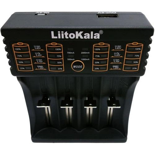 Зарядний пристрій для акумуляторних батарей LiitoKala Lii-402 для 4-х акумуляторів (1010641-Black) - зображення 6