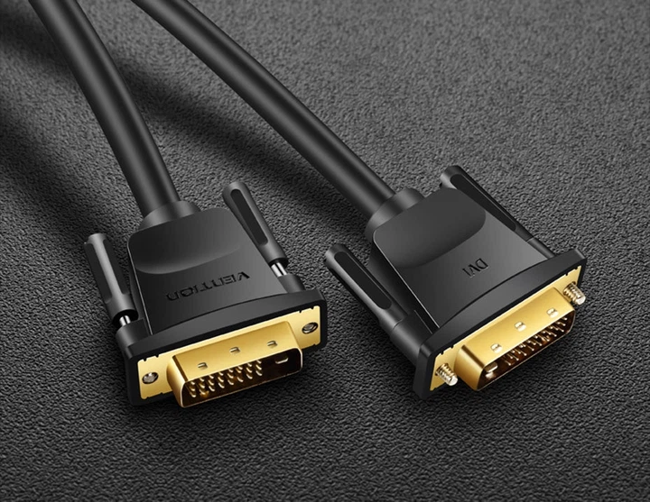 Кабель Vention DVI-D 24M - 24M 1.5 м 2K 60Hz для подключения монитора и проектора (7F6EAFAAE8A6) - изображение 4