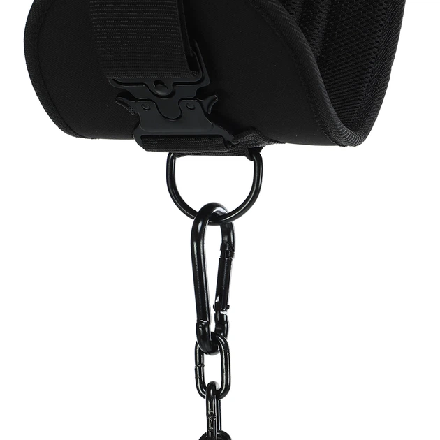 Пояс для обтяжень COBRA DIP BELT EZOUS (EVA, PL, ширина-17см, довжина 90см, з ланцюгом, вага 1000гр, чорний) (N-04) - зображення 6