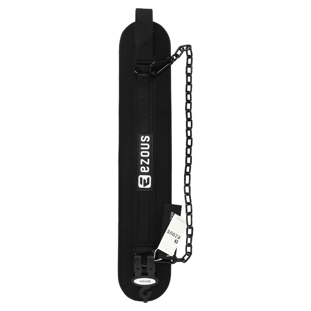 Пояс для обтяжень COBRA DIP BELT EZOUS (EVA, PL, ширина-17см, довжина 90см, з ланцюгом, вага 1000гр, чорний) (N-04) - зображення 7