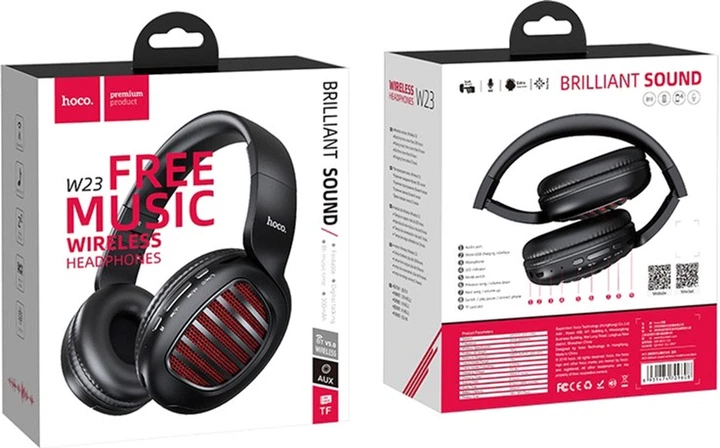 Навушники Hoco W23 Brilliant sound wireless headphones Black (6931474709608) - зображення 4