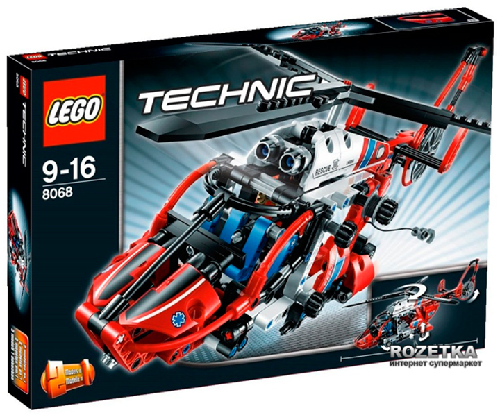 Конструктор LEGO TECHNIC Спасательный вертолет (8068) – игрушки с ...