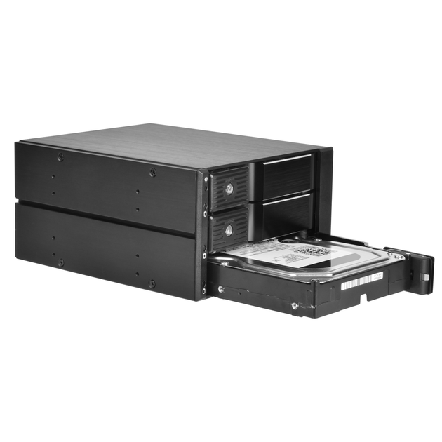 Внутрішня кишеня SilverStone FS303-12G для HDD/SSD SATA Black (SST-FS303-12G) - зображення 3