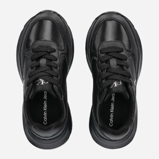 Sneakersy dziecięce dla dziewczynki Calvin Klein Jeans Low Cut Lace-up V3A9-80997-1752999 29 Czarne (8052578651643) - obraz 3