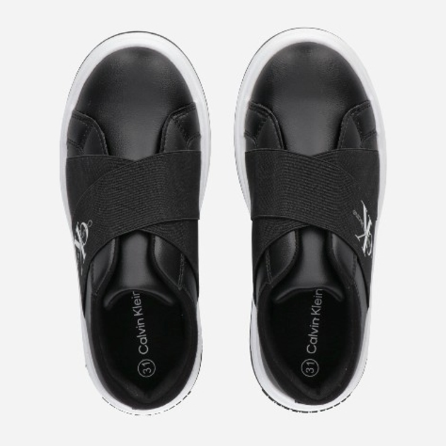 Buty sportowe chłopięce Calvin Klein Jeans Low Cut V3X9-81056-1464999 38 Czarne (8052578654736) - obraz 3