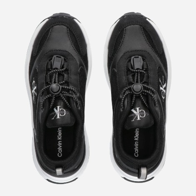 Buty sportowe chłopięce Calvin Klein Jeans Low Cut Lace-up V3X9-81076-1748999 39 Czarne (8052578656747) - obraz 3