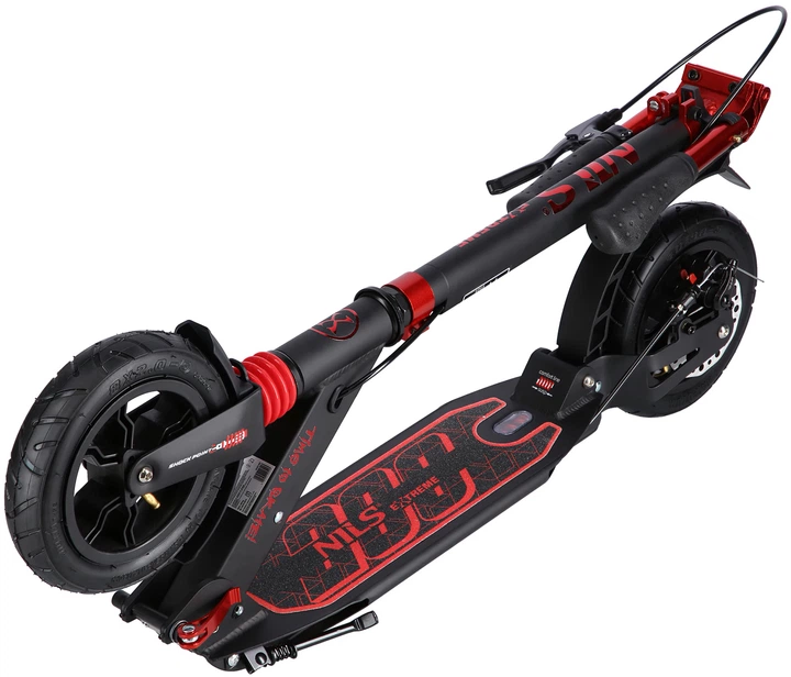 Hulajnoga dziecięca Nils Extreme HM209T Czarno-Czerwona (5907695557213) - obraz 12