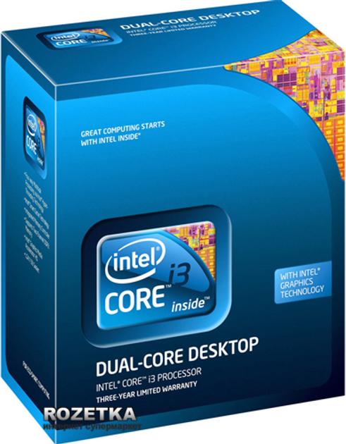 Процессор Intel Core i3-2120 3.3GHz/5GT/s/3MB (BX80623I32120) s1155 BOX ...