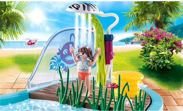 Figurki Playmobil Family Fun Small Pool With Water Sprayer 65 szt (4008789706102) - obraz 4