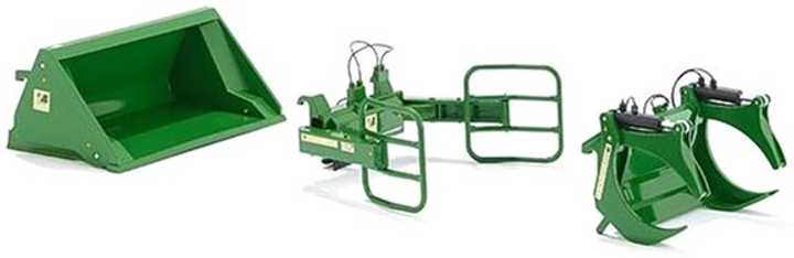 Zestaw Wiking John Deere narzędzi do ładowacza czołowego (4006874073818) - obraz 2