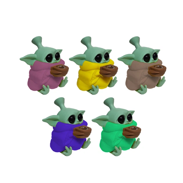 Бонг Силиконовый "Малыш Йода Baby Yoda Grogu" - изображение 5