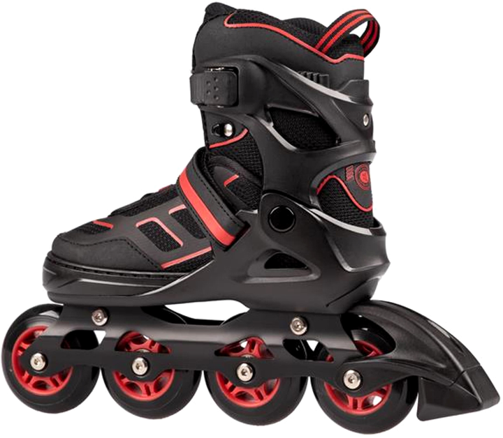 Ролики Nils Extreme Чорно-червоний M 35-38 (5907695535235) - зображення 4