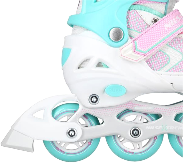 Ролики Nils Extreme Біло-бірюзовий L 39-42 (5907695593914) - зображення 5
