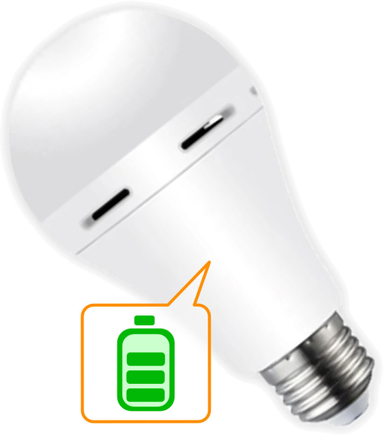 Светодиодная лампа с аккумулятором CATA LED CT-4229 AC9W DC3W 6400K ...