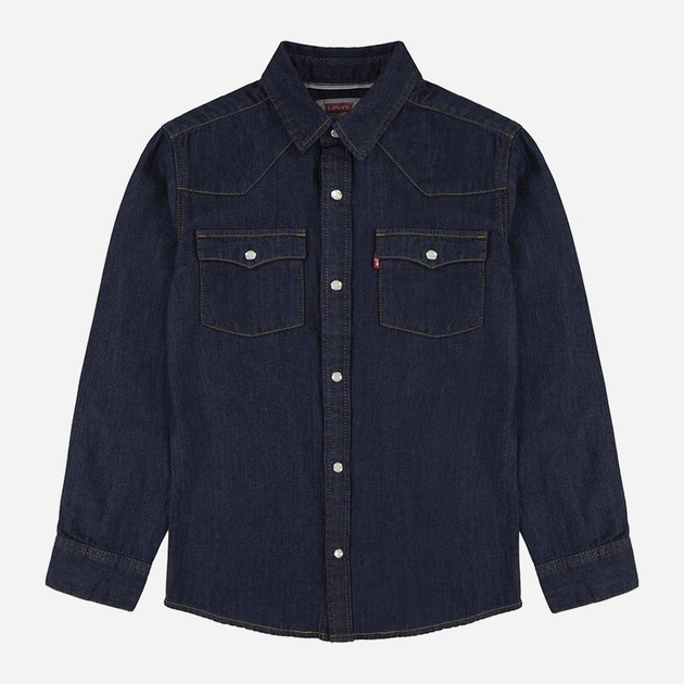 Koszula młodzieżowa chłopięca jeansowa Levi's 9E6866-D3C 14A 162 cm Granatowa (3666643024772) - obraz 1