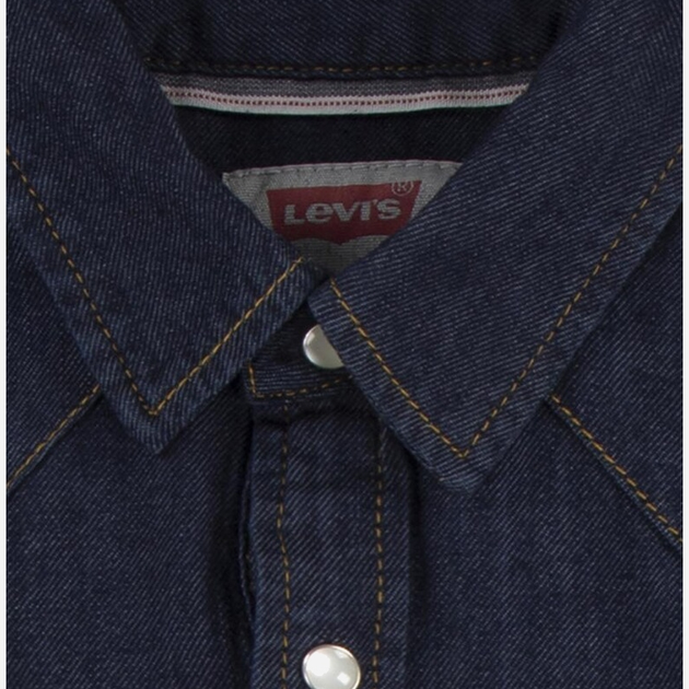 Koszula młodzieżowa chłopięca jeansowa Levi's 9E6866-D3C 10A 134-140 cm Granatowa (3666643024796) - obraz 3