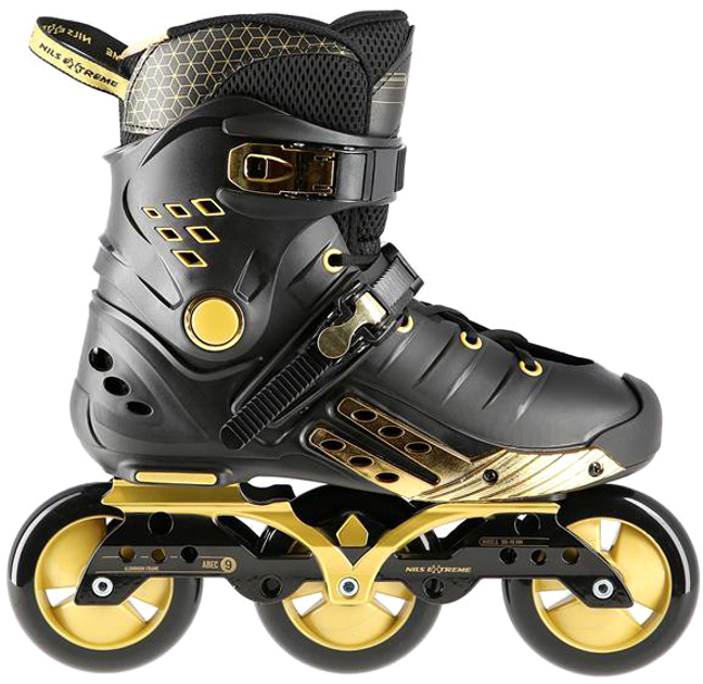 Rolki Nils Extreme Czarno-Złote 36 (5907695595338) - obraz 4