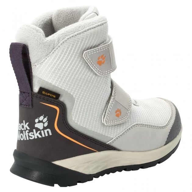 Ботинки зимние POLAR BEAR TEXAPORE HIGH VC K Jack Wolfskin 30 белый со светло-серым (4036722-6142-30) - Фото 4 Ботинки зимние POLAR BEAR TEXAPORE HIGH VC K Jack Wolfskin 30 белый со светло-серым (4036722-6142-30) - изображение 4