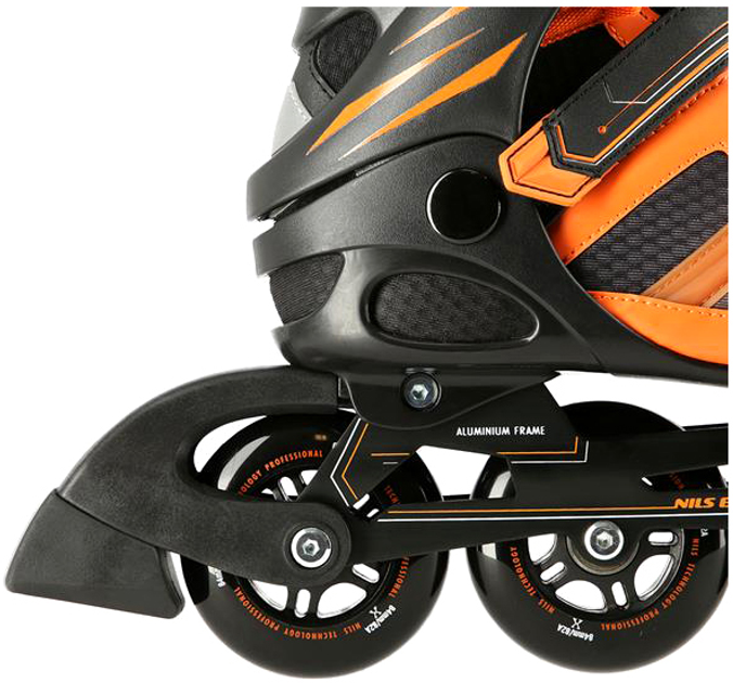 Rolki Nils Extreme Czarno-Pomarańczowe 43 (5907695597844) - obraz 3
