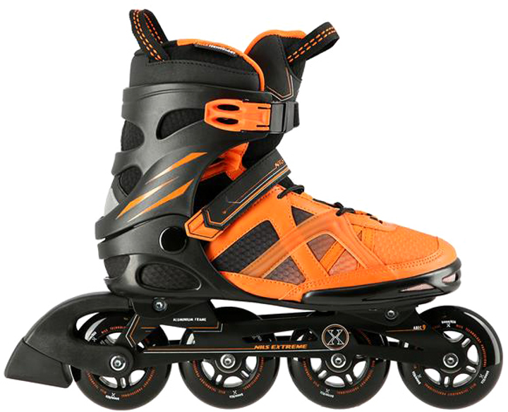 Rolki Nils Extreme Czarno-Pomarańczowe 43 (5907695597844) - obraz 4