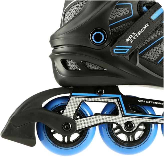 Rolki Nils Extreme Czarno-Niebieskie 41 (5907695597905) - obraz 5