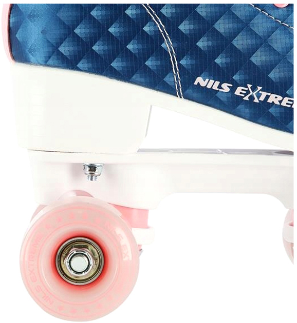 Wrotki Nils Extreme Niebieskie 36 (5907695598308) - obraz 4