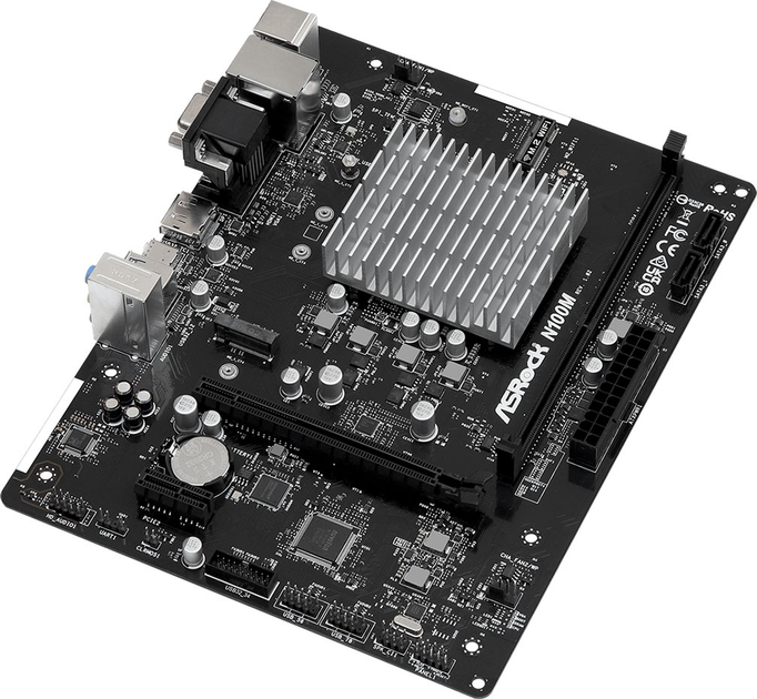 Płyta główna ASRock N100M (Intel Processor N100, SoC, PCI-Ex16) (90-MXBK80-A0UAYZ) - obraz 3