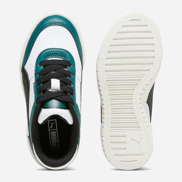 Sneakersy chłopięce Puma 394392-01 30 Biały/Zielony (4099683133019) - obraz 3